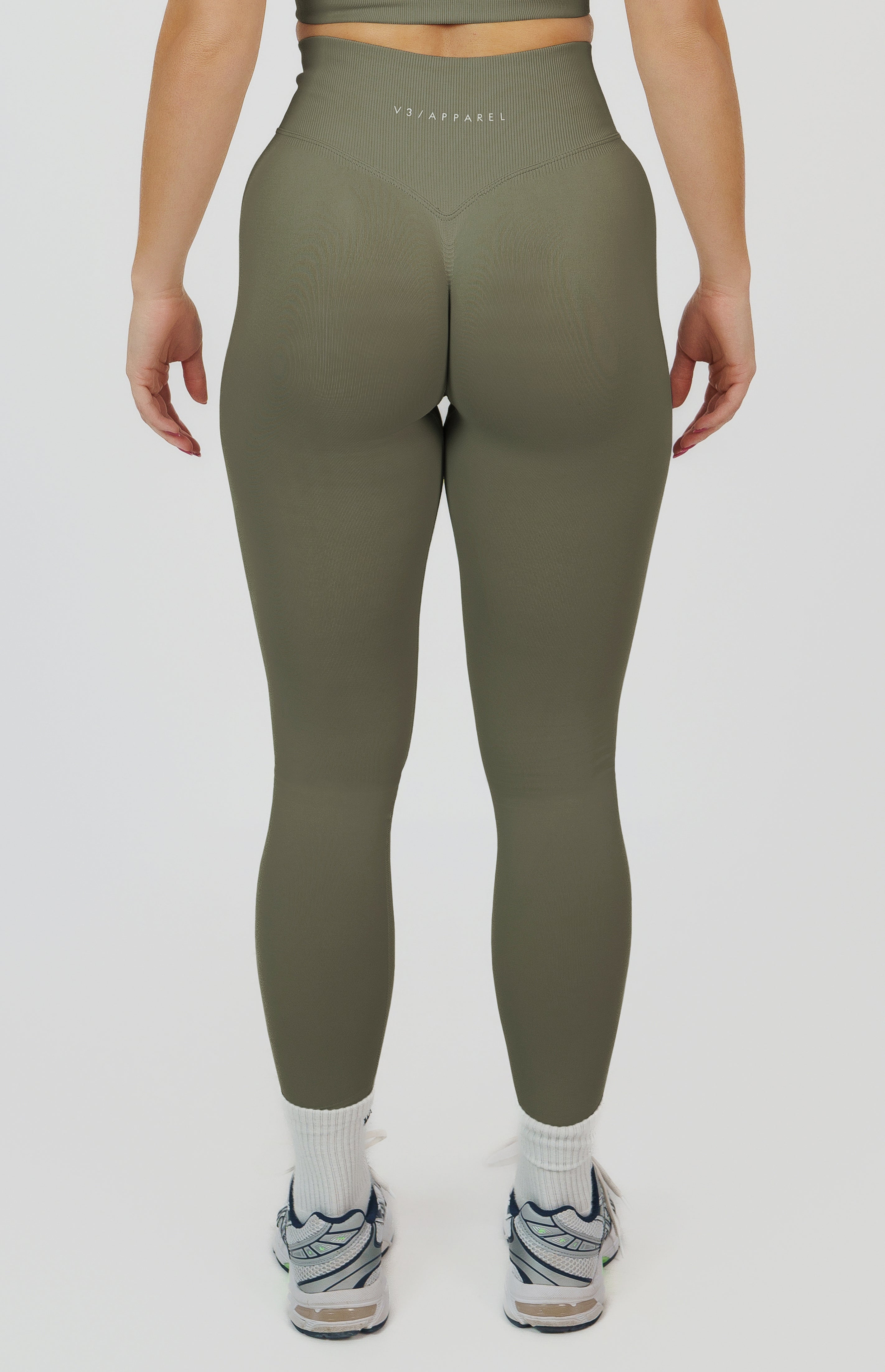 Form Seamless Scrunch Leggings - Olive Green