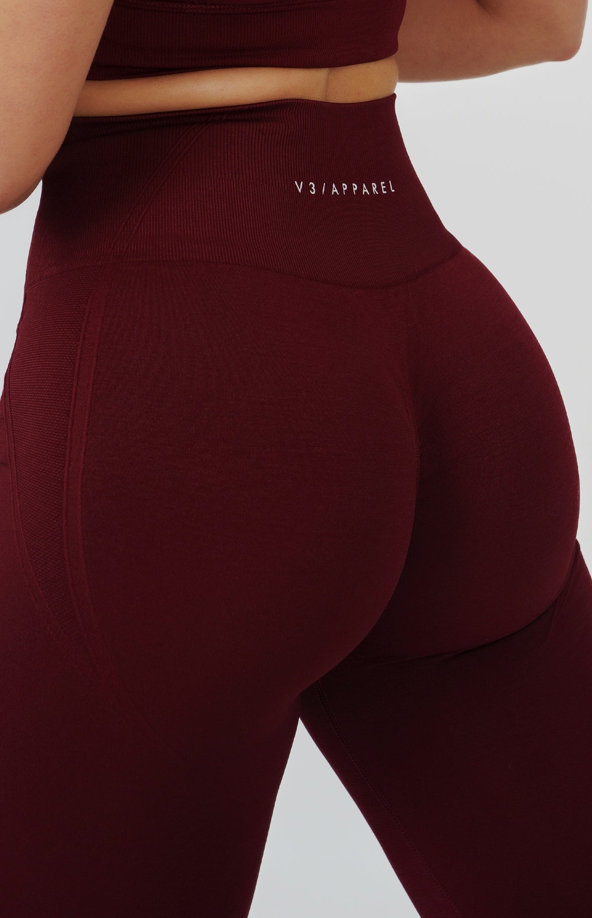 Tempo Seamless Scrunch Leggings - Pomegranate Red