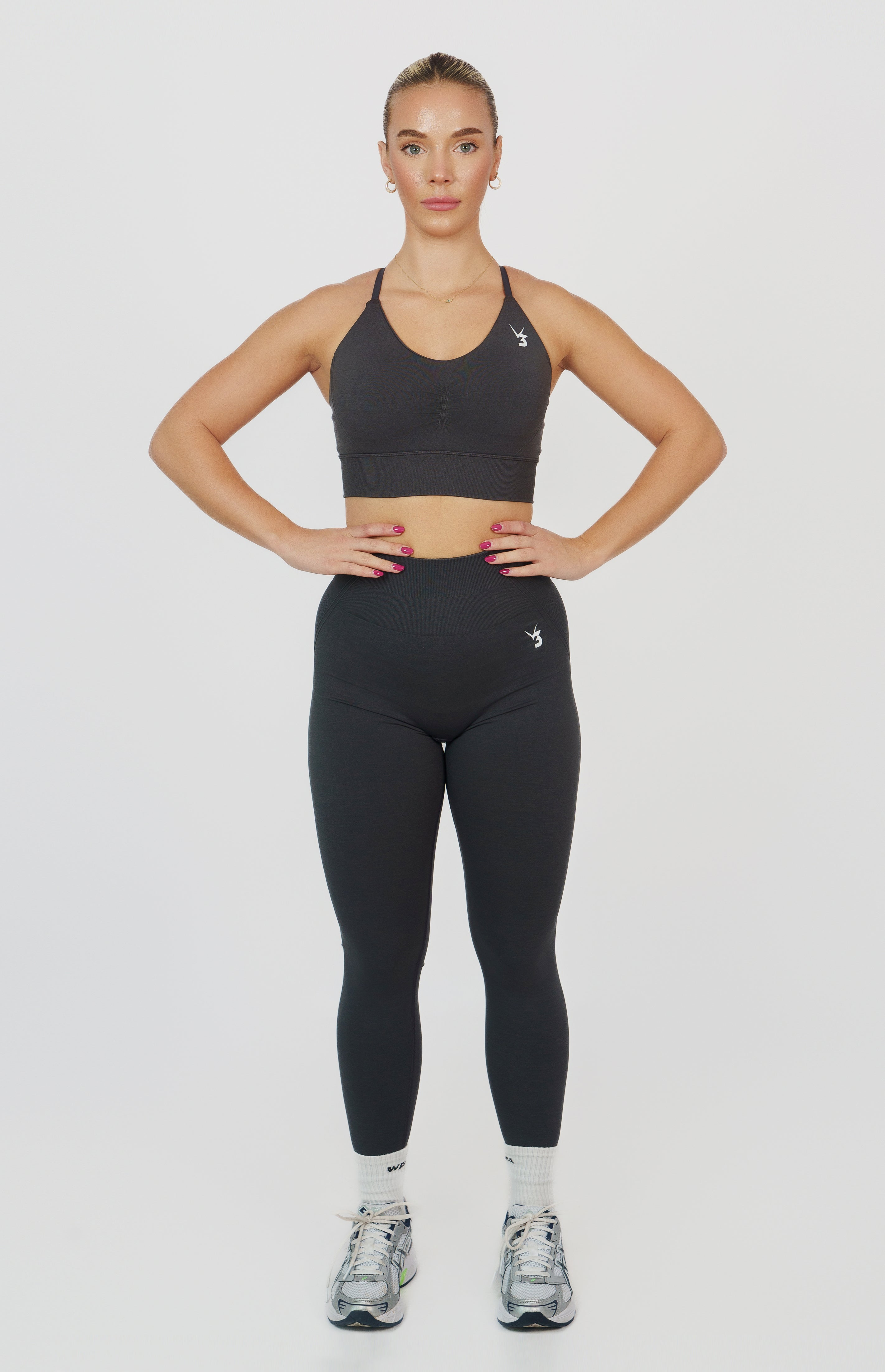 Tempo Seamless Multi-Way Sports Bra - Slate Grey