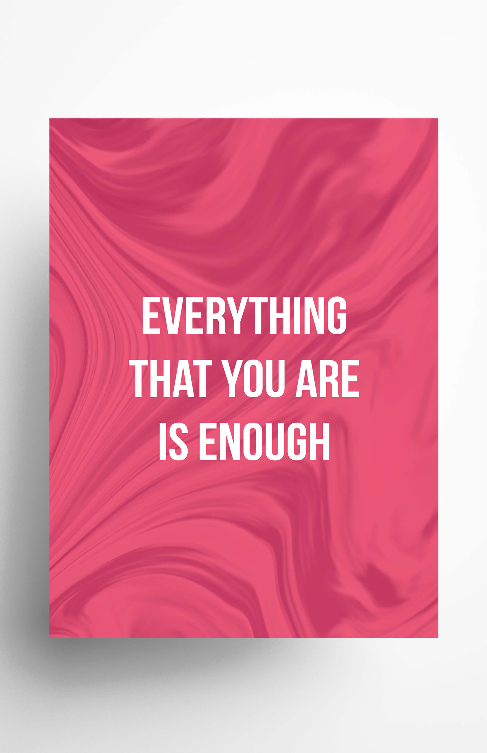 V3 Apparel womens Everything that you are is enough, Motivational posters, mens inspirational wall artwork and empowering poster quote designs for office, home gym, school, kitchen and living room.
